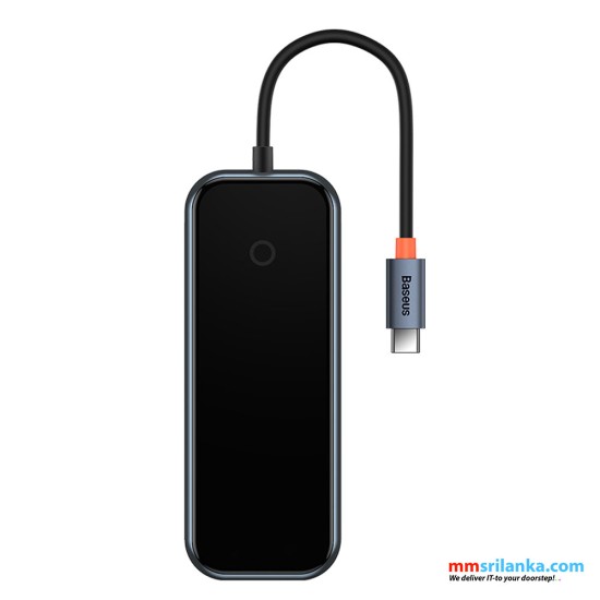 Baseus AcmeJoy 5-Port Type-C HUB Adapter（Type-C to HDMI*1+USB3.0*2+USB2.0*1+Type-C PD&Data*1）Dark Gray